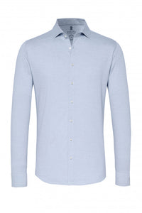 Desoto Pique Long Sleeve in Light Blue