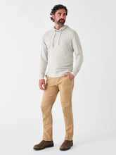 Load image into Gallery viewer, Faherty Men&#39;s Slub Cotton Hoodie in Light Grey
