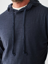 Load image into Gallery viewer, Faherty Men&#39;s Slub Cotton Hoodie in Blue Nights
