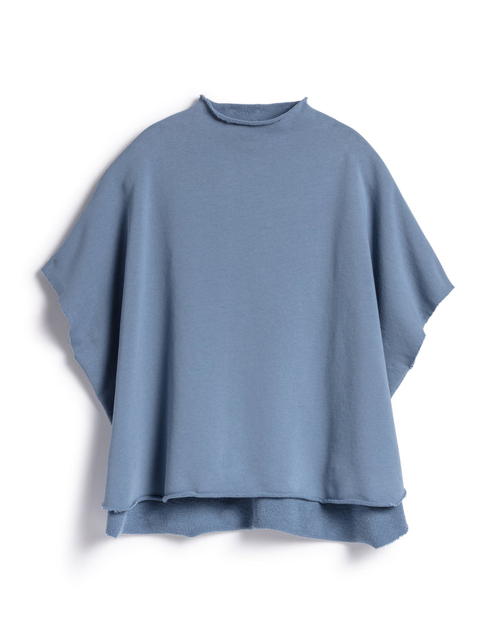 Frank And Eileen Funnel Neck Capelet In Jean