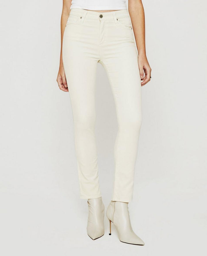Ag Mari Velvet Jeans In White Cream