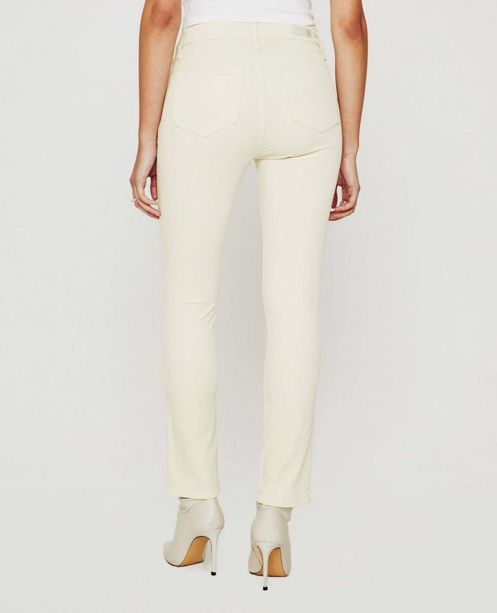 Ag Mari Velvet Jeans In White Cream