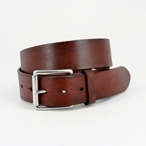 Torino Belts Hand Burnished Bridle Leather Color: Brown