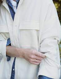 Frank &amp; Eileen Mcloghlin Shirt Jacket In Winter White
