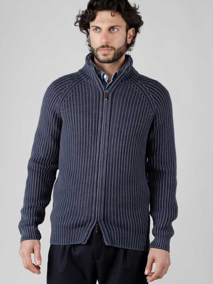 Fly 3 Tamata Reversible Cardigan In Blue
