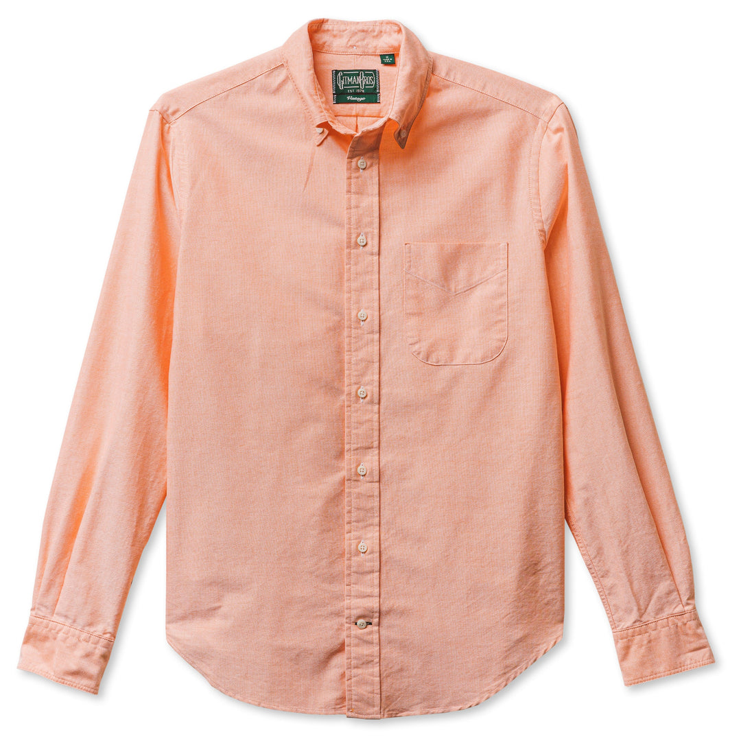 Gitman Vintage Oxford Shirt In Orange